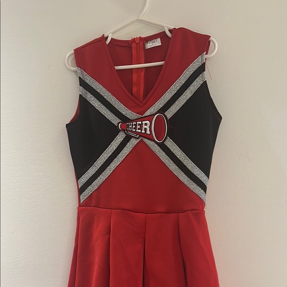 Red and Black Cheerleader Costume for Kids - Picture 3 of 6